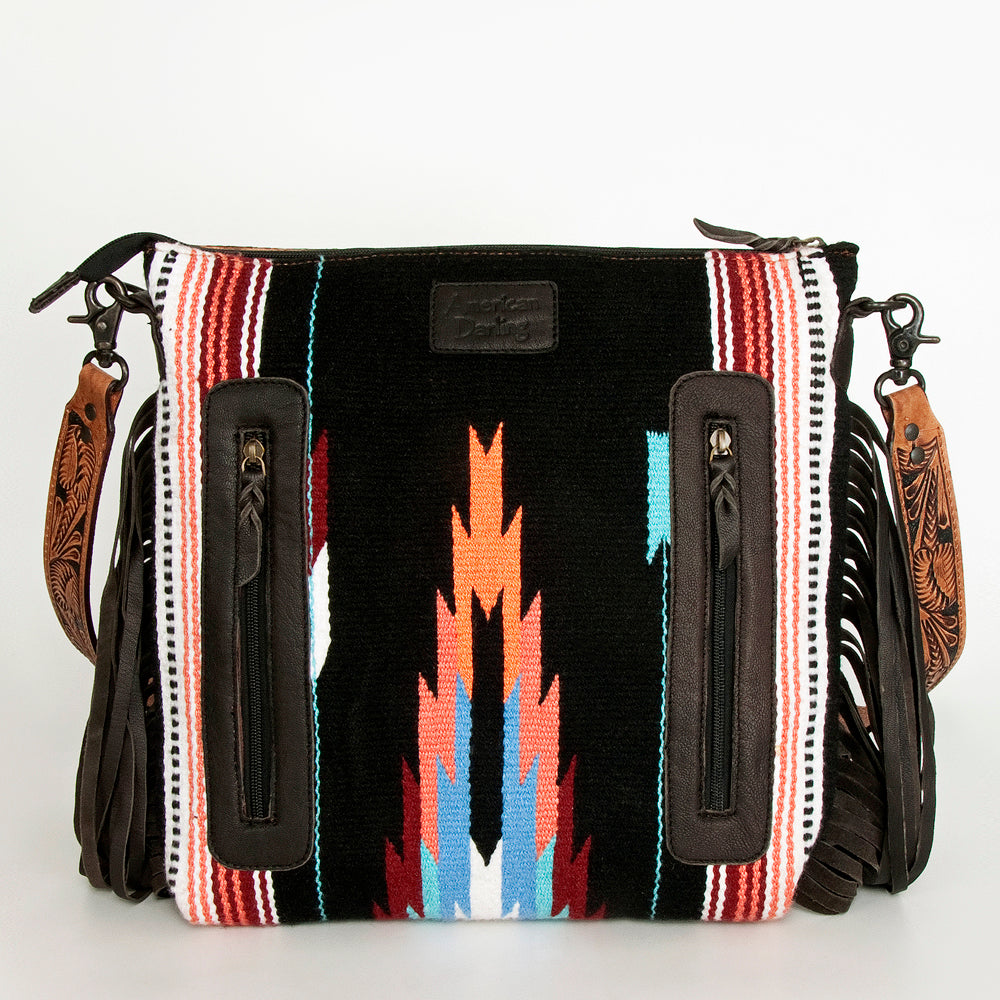 American Darling Hobo Hand Tooled Hair-on Genuine Leather