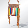 American Darling Hand-Tooled Saddle Blanket Leather Crossbody Bag