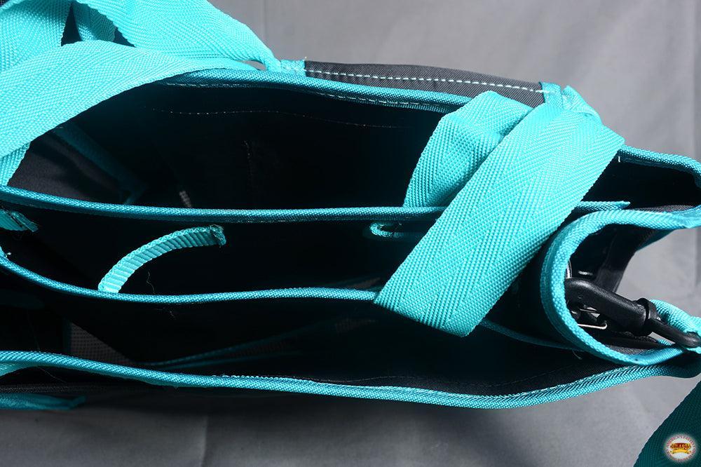 HILASON Western Horse Grooming Tote Bag Organizer Grooming Tool Kit Accessories Organizer Black