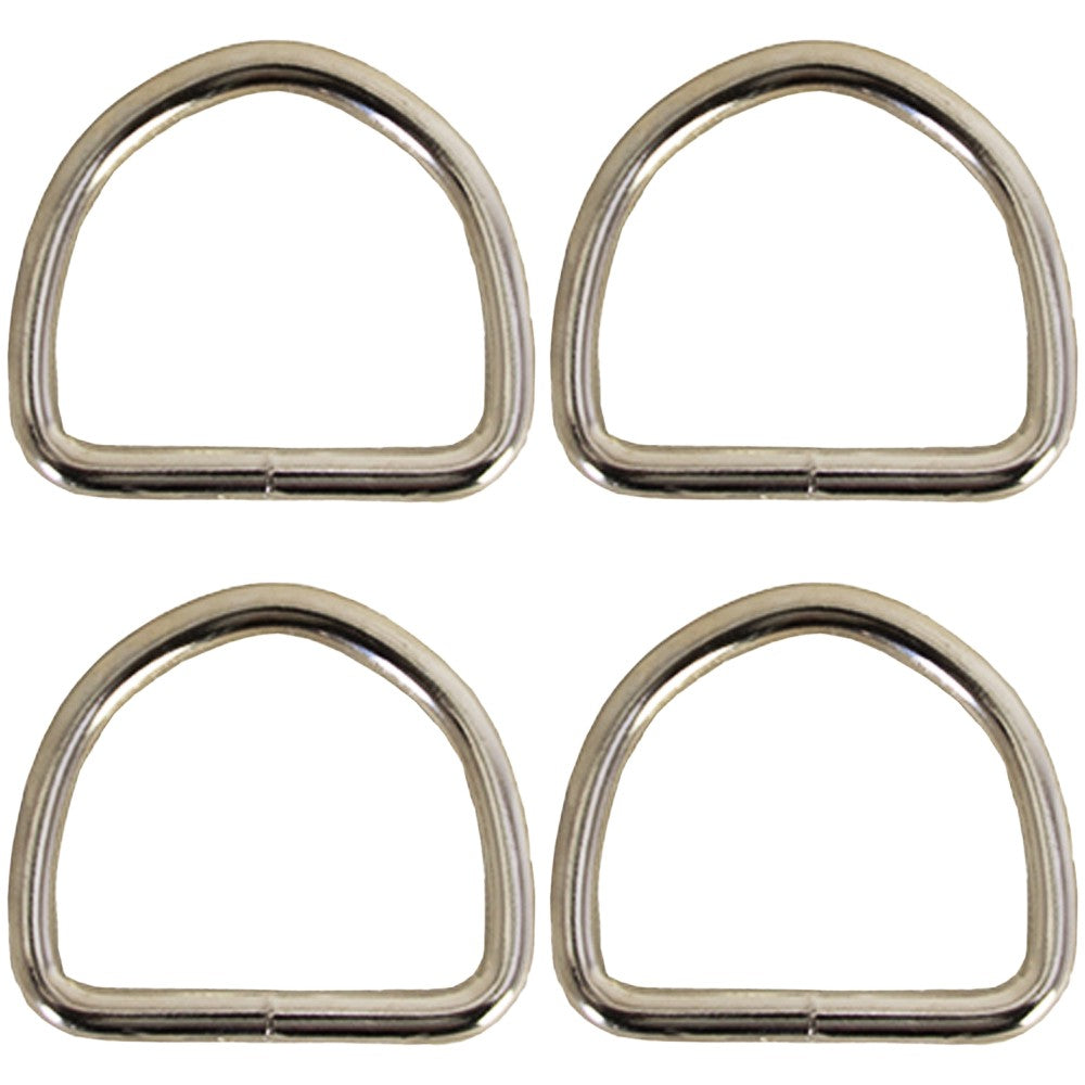 2 Inch 6.6 Mm Hilason Welded Wire Dee Ring Nickel Plated