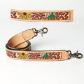 American Darling ADSTF124 Hand Tooled Genuine Leather Crossbody Handle Strap For Bags