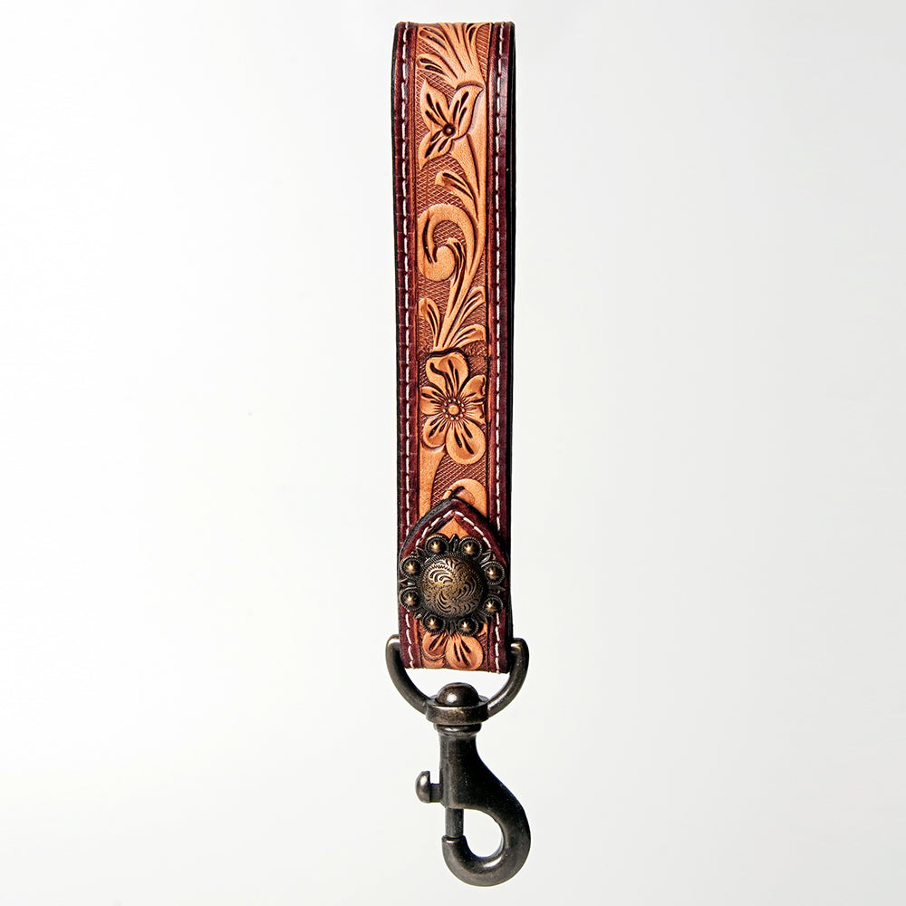 American Darling Hand Tooled Genuine Leather Handle Strap for Wristlet Bag Phone Wrist Keychain Wallet Purse Clutch Cellphone