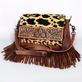 American Darling Hand-Tooled Hair-On Leather Clutch