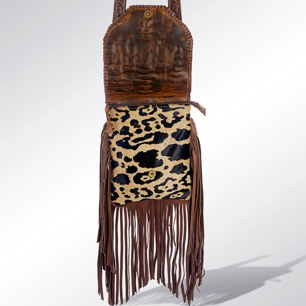 American Darling Hair-On Genuine Leather Crossbody Bag