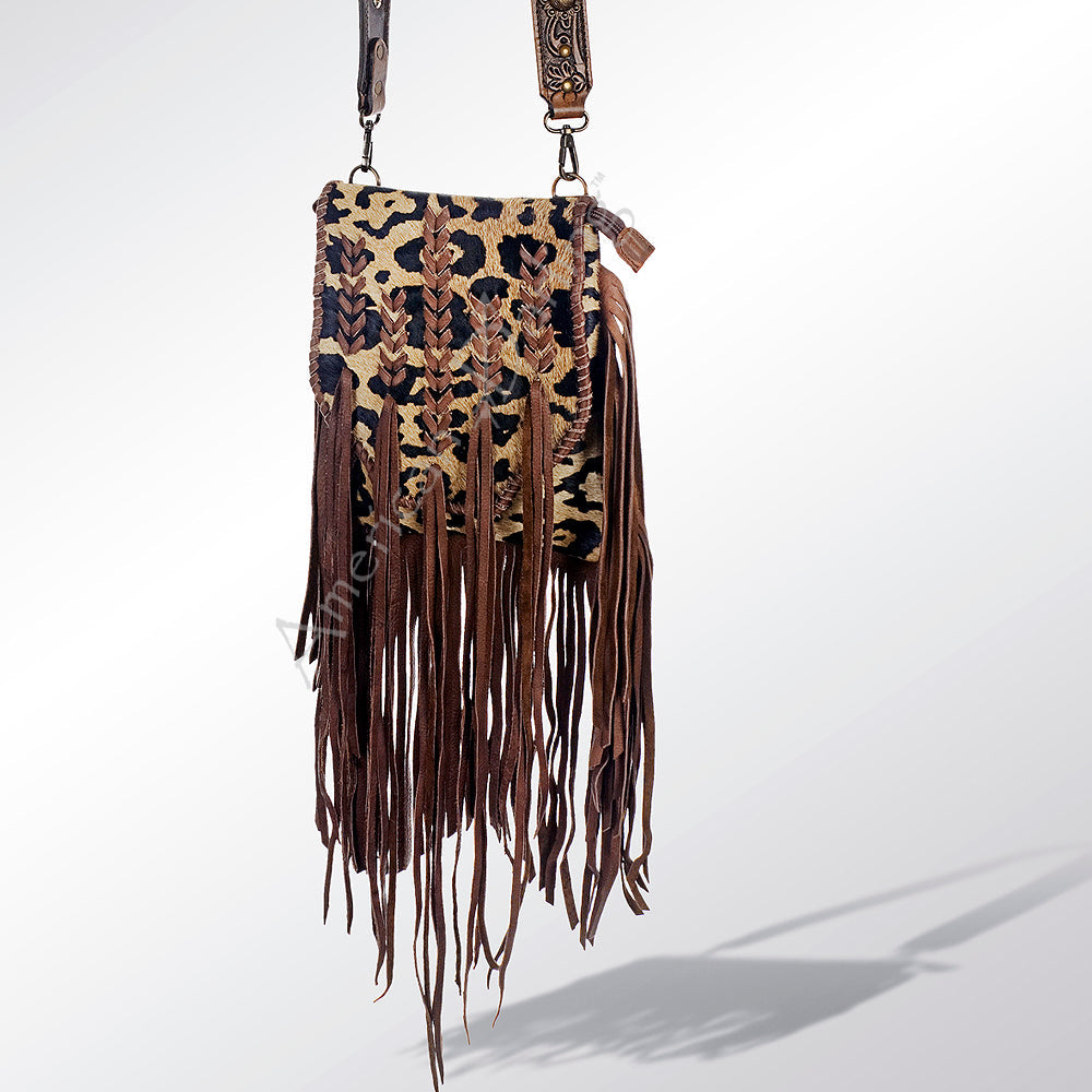 American Darling Hair-On Genuine Leather Crossbody Bag