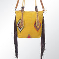 American Darling Hand-Tooled Saddle Blanket Leather Tote