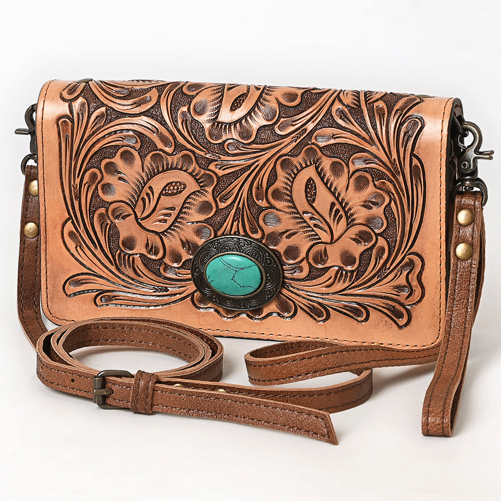 American Darling Hand-Tooled Genuine Leather Wallet