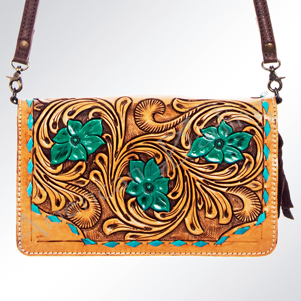 American Darling Hand-Tooled Genuine Leather Organizer