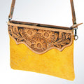 American Darling Hand-Tooled Hair-On Leather Coin Purse