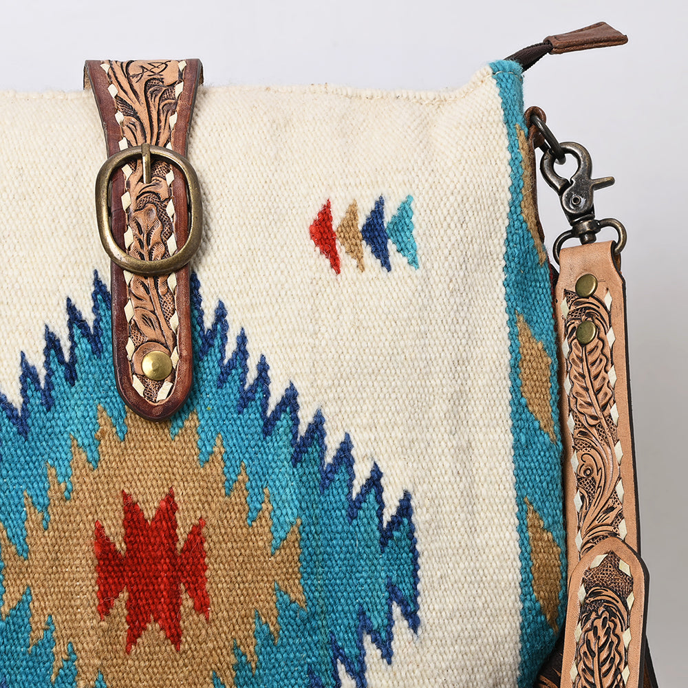 American Darling Saddle Blanket Leather Messenger Bag