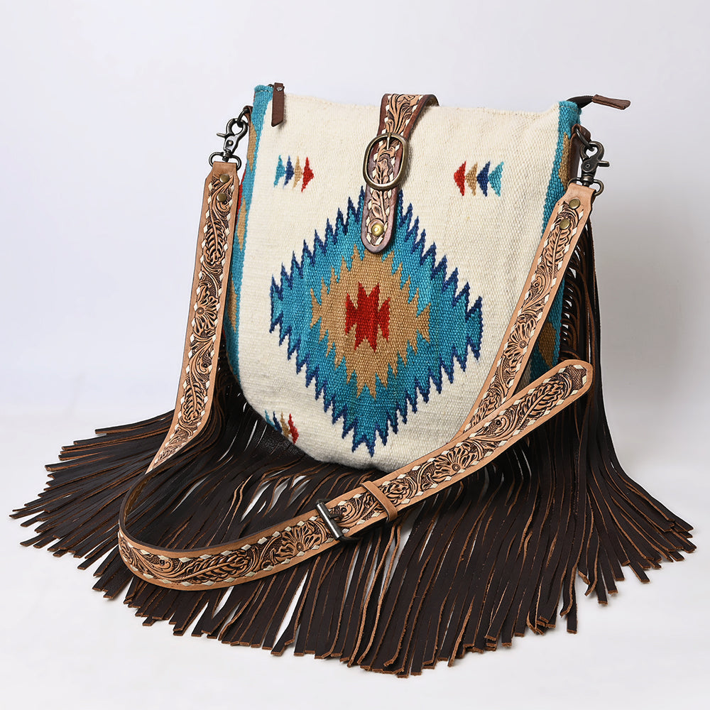 American Darling Saddle Blanket Leather Messenger Bag