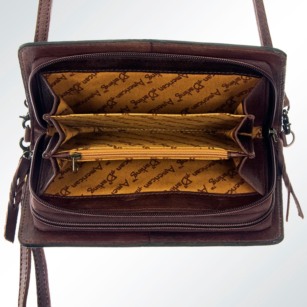 American Darling Hand-Tooled Genuine Leather Organizer