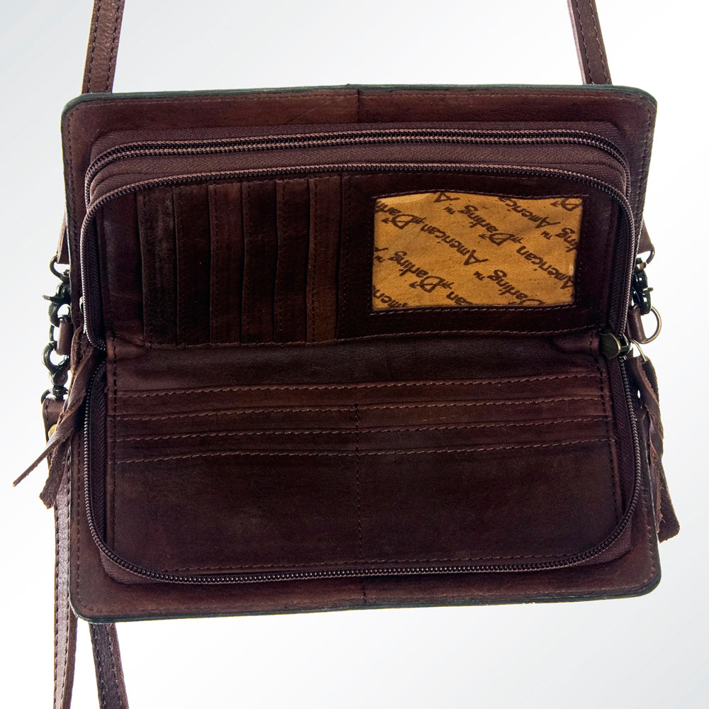 American Darling Hand-Tooled Genuine Leather Organizer
