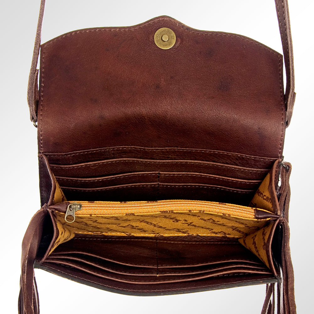 American Darling Hand-Tooled Genuine Leather Wristlet