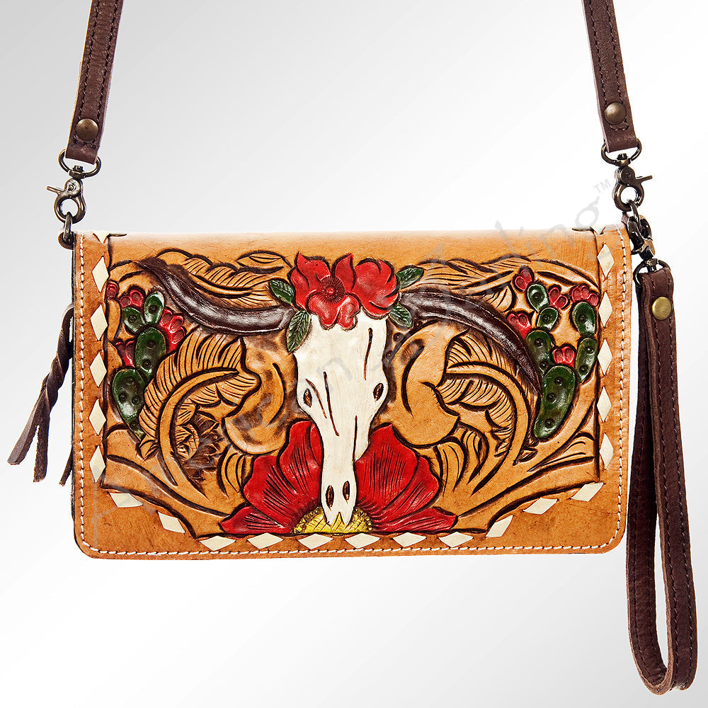 American Darling Hand-Tooled Genuine Leather Organizer