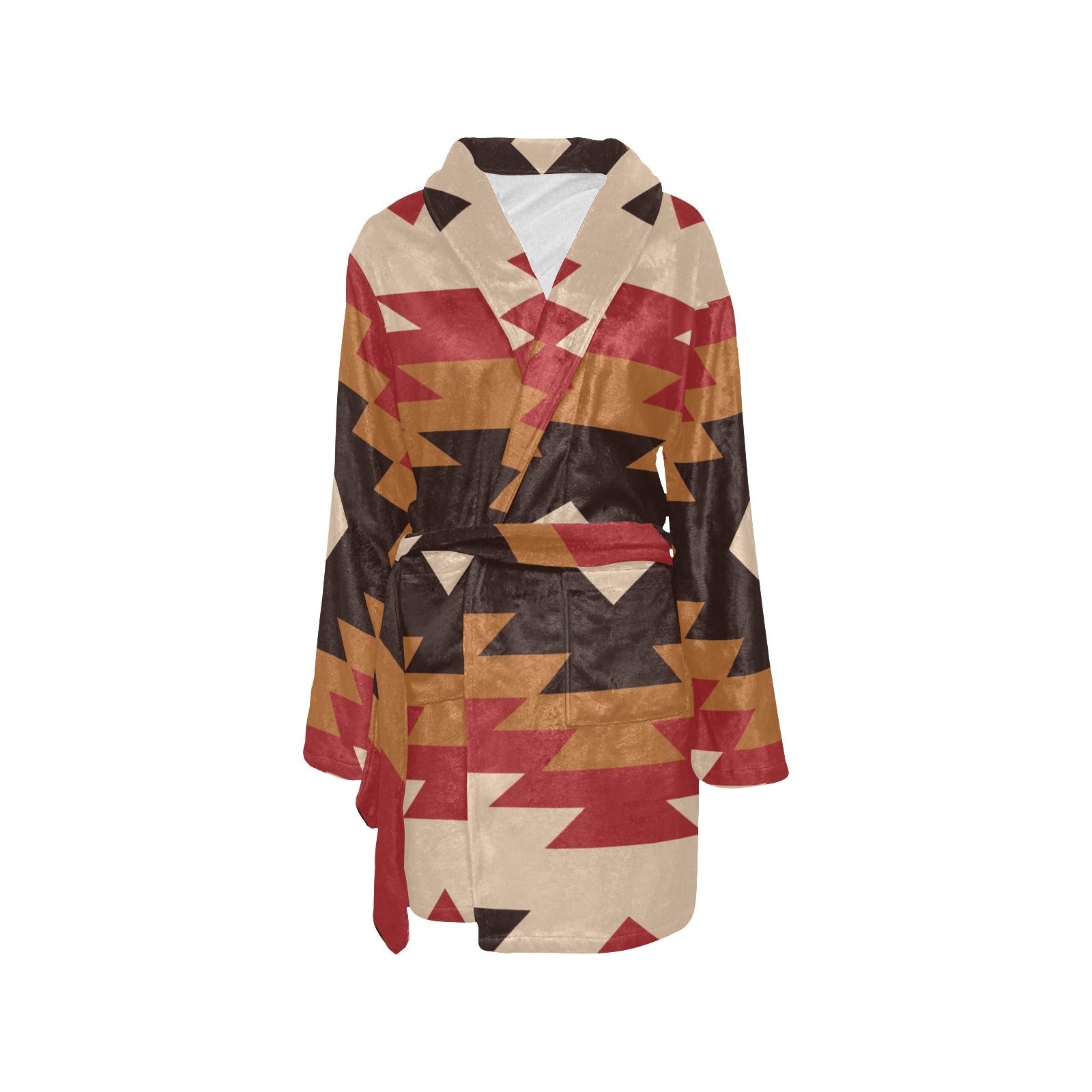 Baha Ranch Red Aztec Women's Western Bath Robe by Baha Ranch Western Wear - product image 3