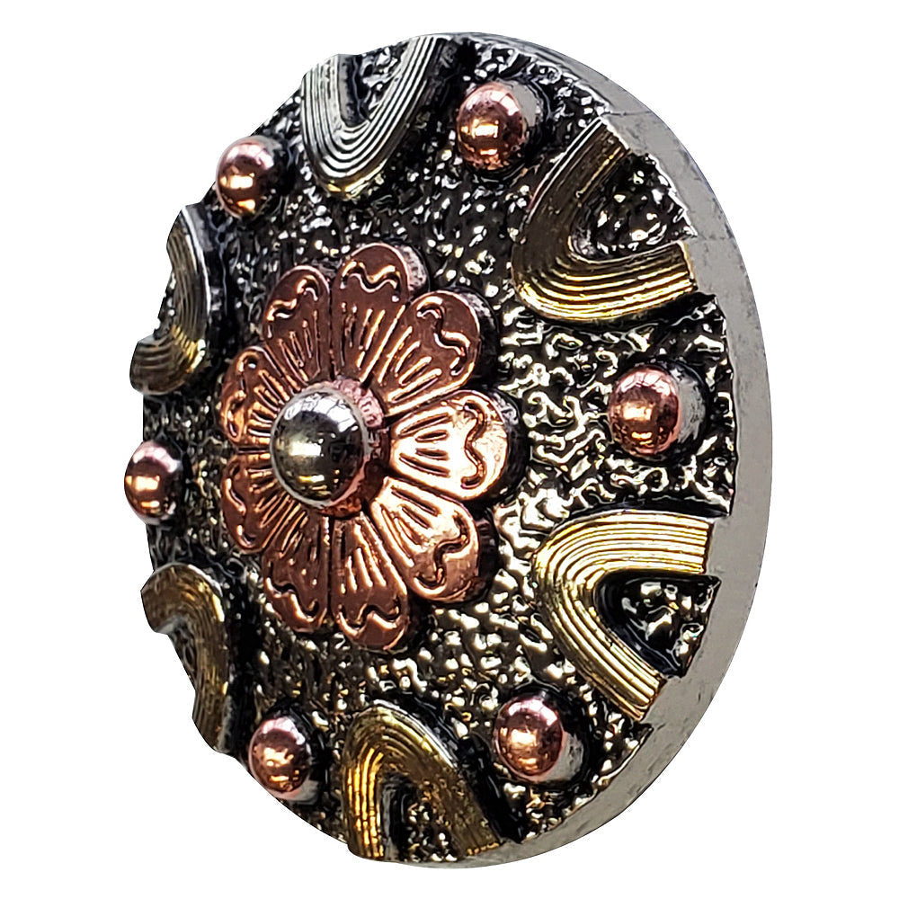 HILASON Western Screw Back 3 Tone Finishing Concho Horse Saddle & Tack