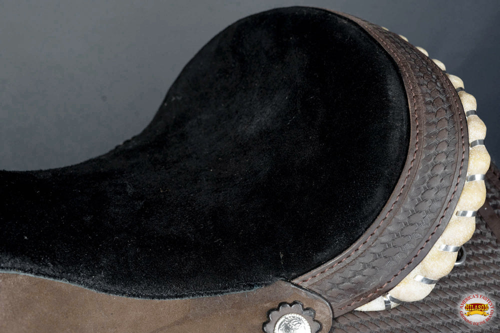 HILASON Western Horse Saddle American Leather Ranch Roping Cowboy | Hand Tooled Wade & For Horses