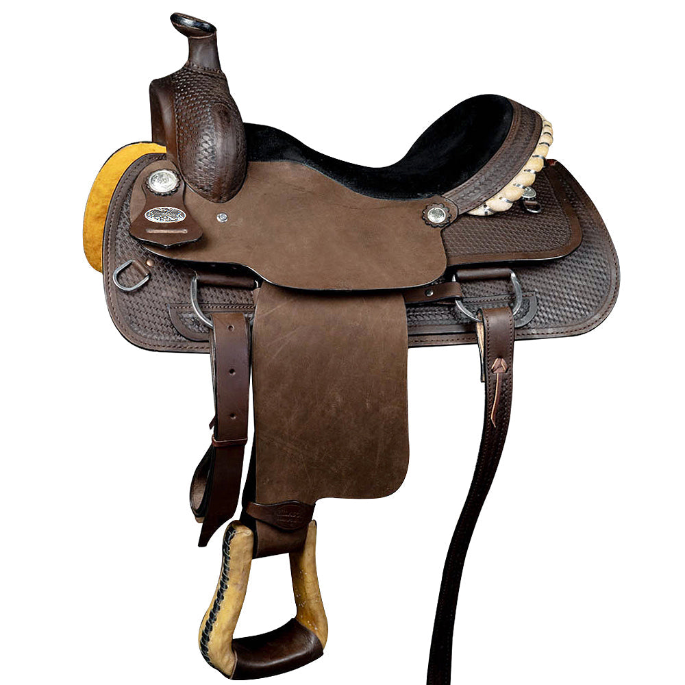HILASON Western Horse Saddle American Leather Ranch Roping Cowboy | Hand Tooled Wade & For Horses
