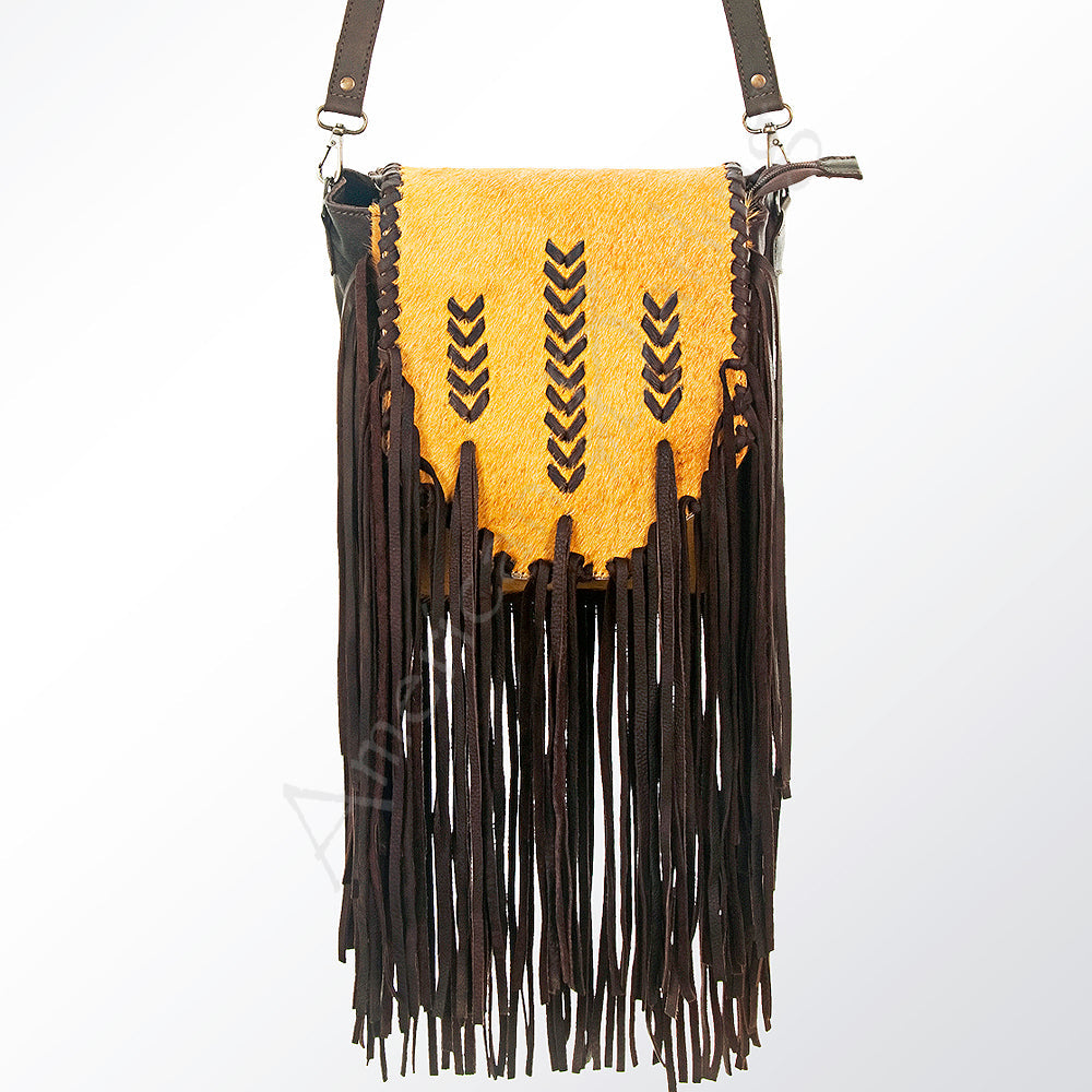 American Darling Hair-On Genuine Leather Crossbody Bag