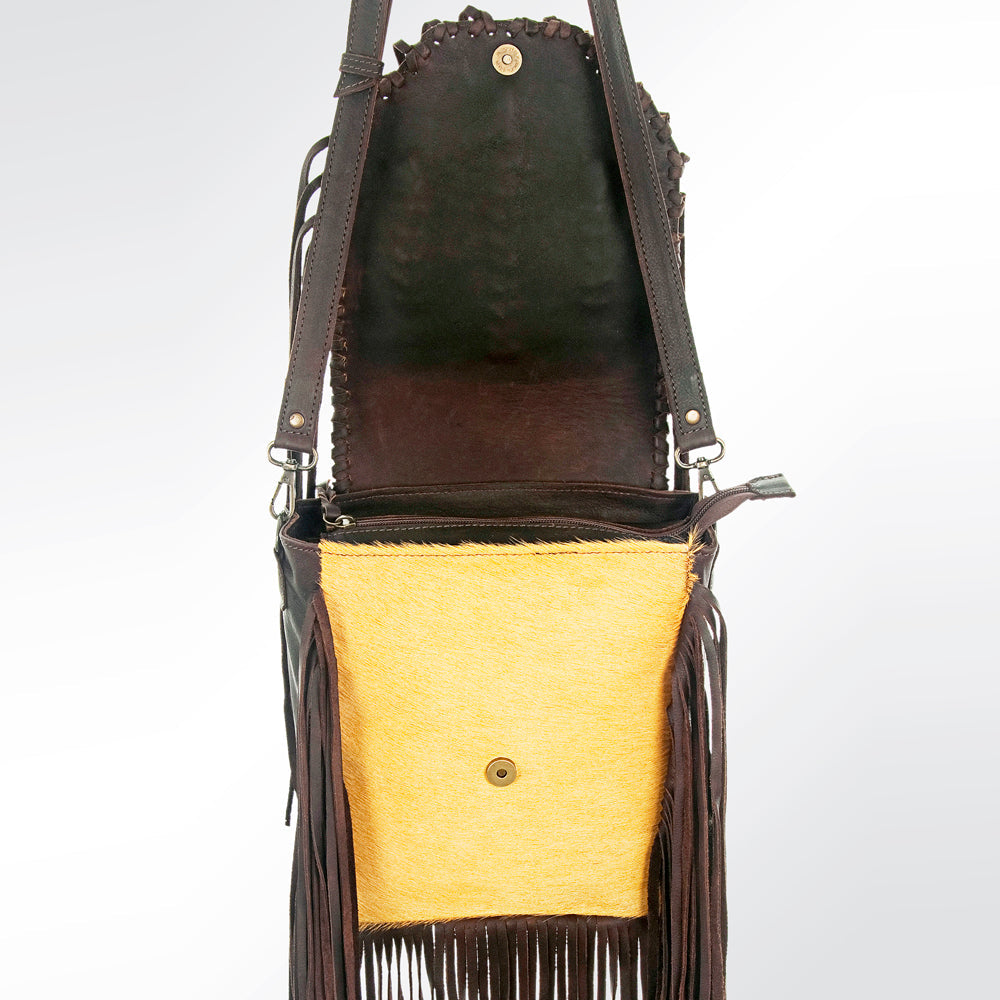 American Darling Hair-On Genuine Leather Crossbody Bag