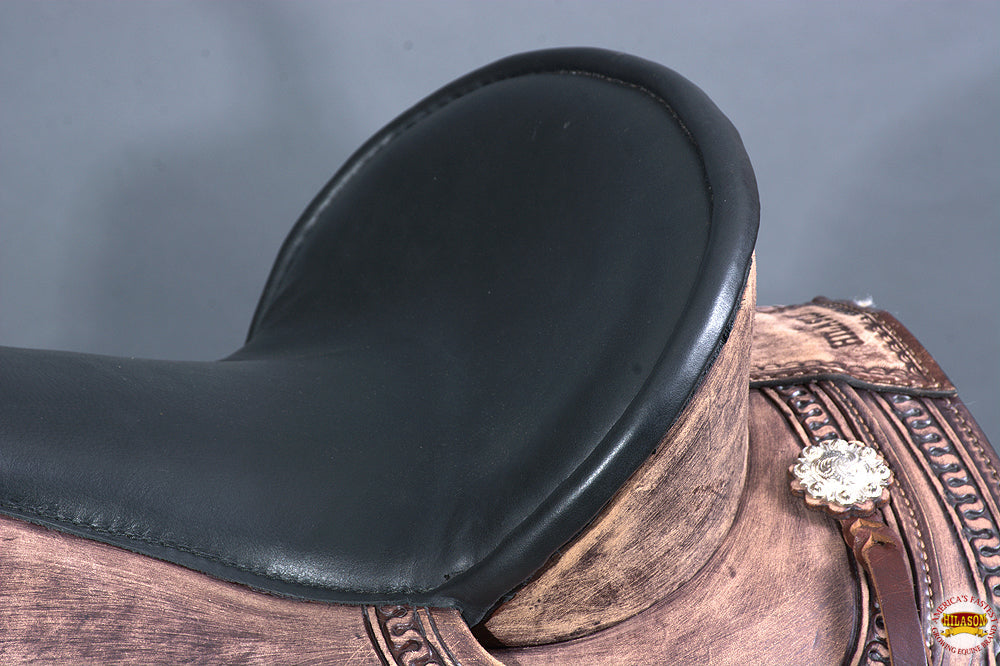 HILASON Western Horse Saddle American Leather Flex Tree Trail & Pleasure Rough Out | for Horses