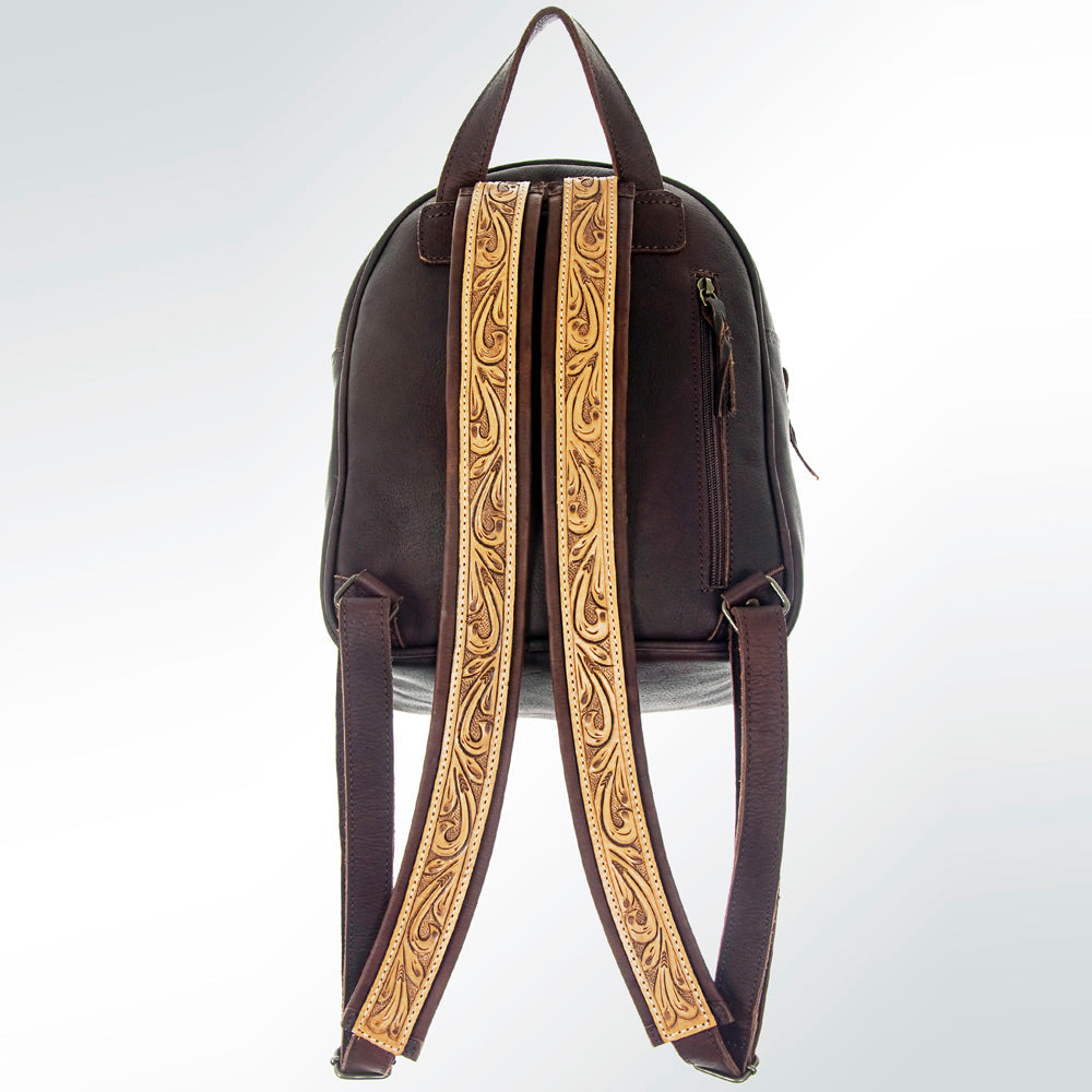 American Darling Hand-Tooled Leather Backpack