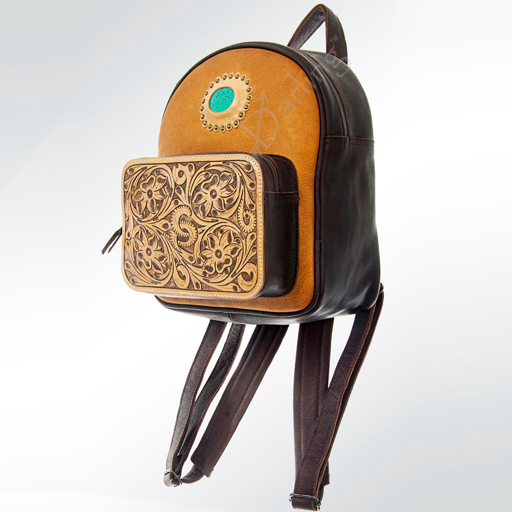 American Darling Hand-Tooled Leather Backpack