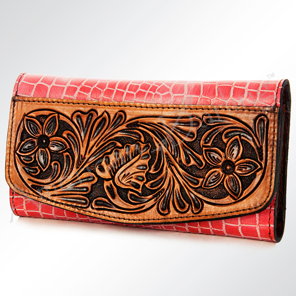 American Darling Hand-Tooled Genuine Leather Wallet
