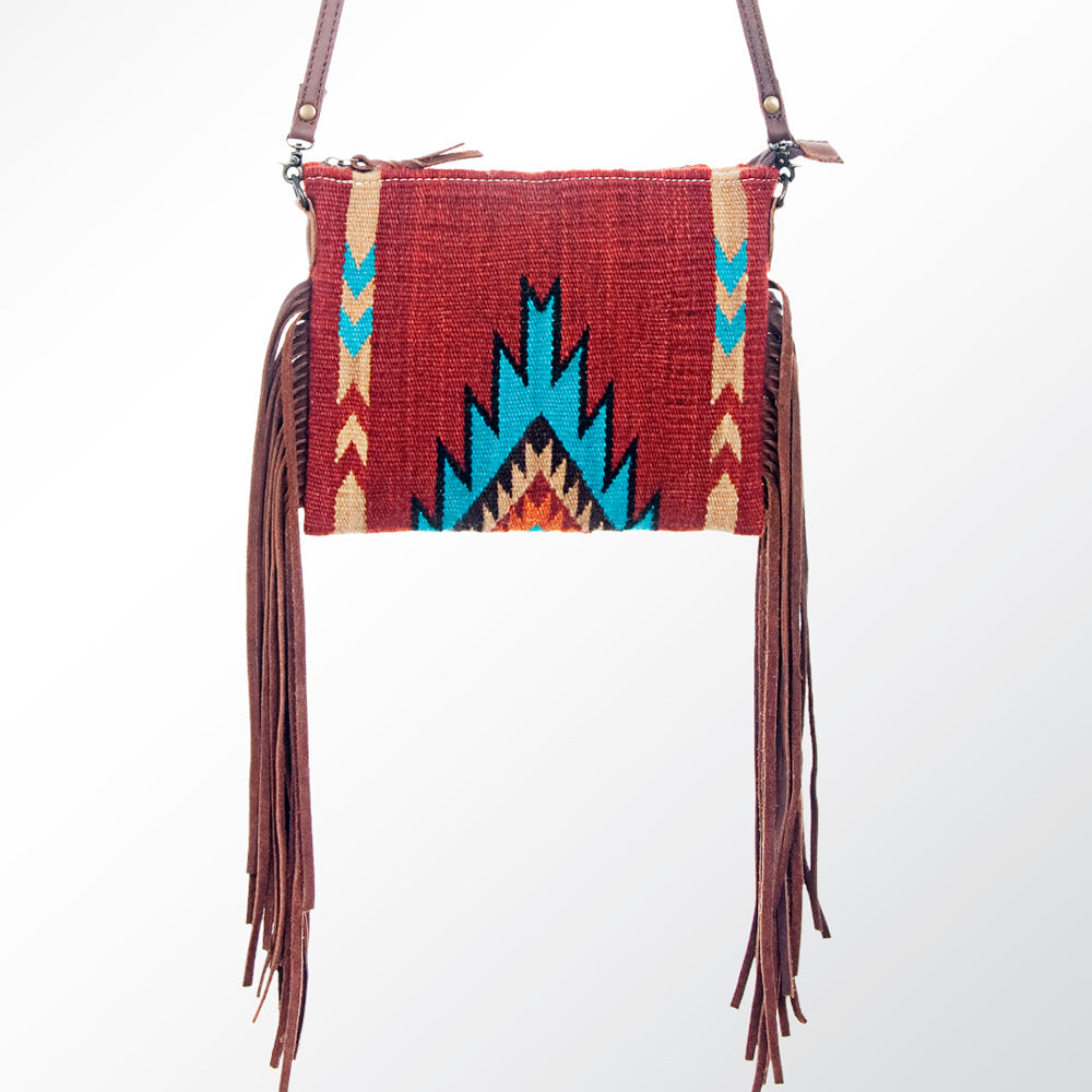 American Darling Crossbody Saddle Blanket Genuine Leather