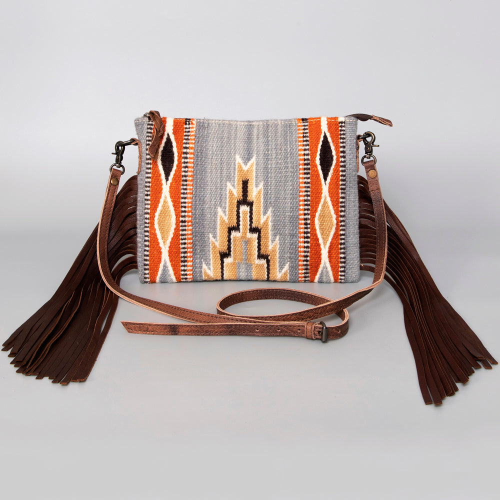 American Darling Crossbody Saddle Blanket Genuine Leather