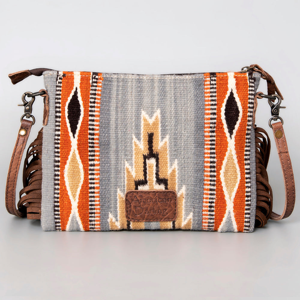 American Darling Crossbody Saddle Blanket Genuine Leather
