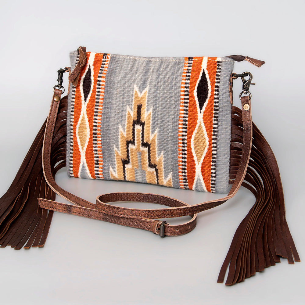 American Darling Crossbody Saddle Blanket Genuine Leather