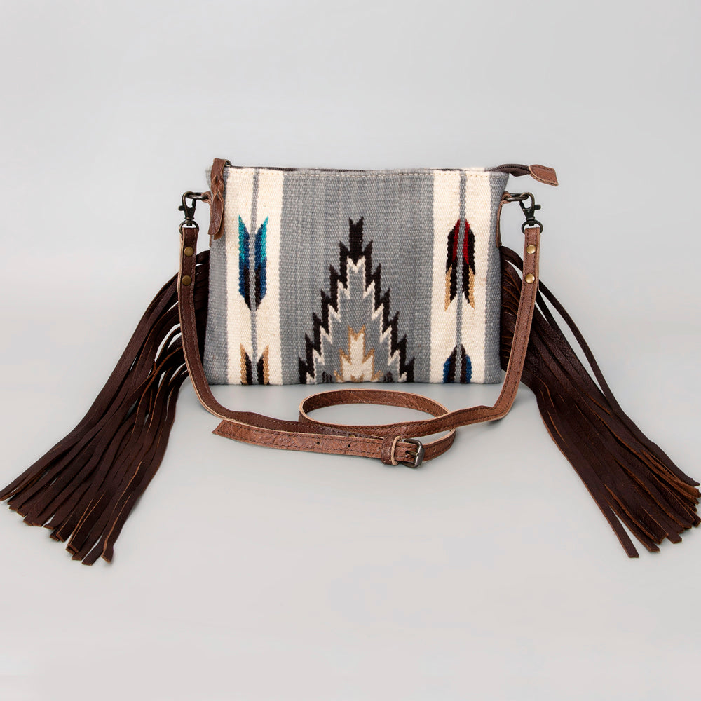 American Darling Crossbody Saddle Blanket Genuine Leather