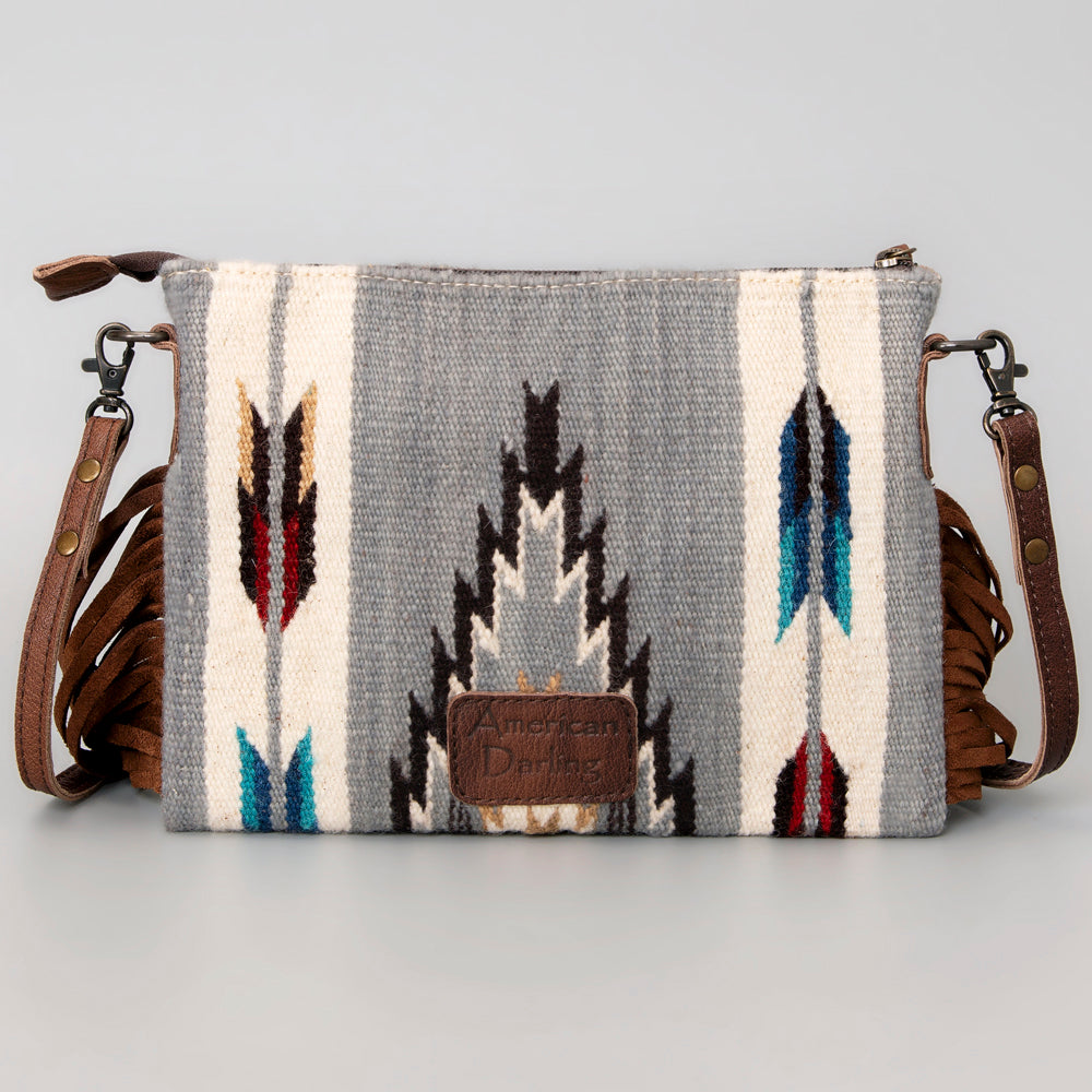 American Darling Crossbody Saddle Blanket Genuine Leather