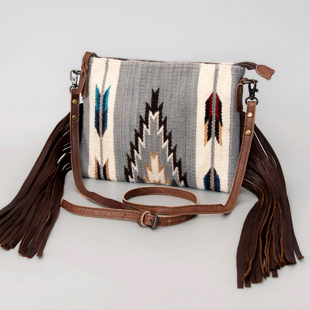 American Darling Crossbody Saddle Blanket Genuine Leather