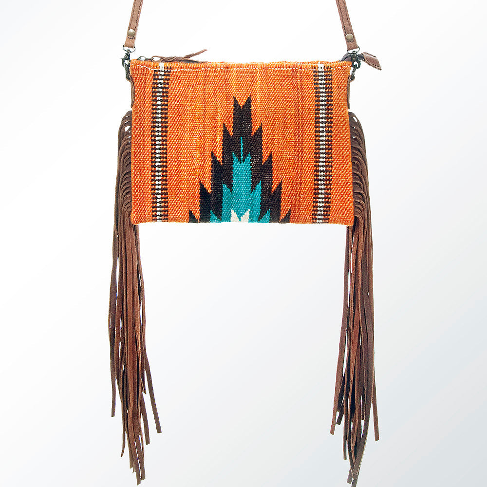 American Darling Crossbody Saddle Blanket Genuine Leather