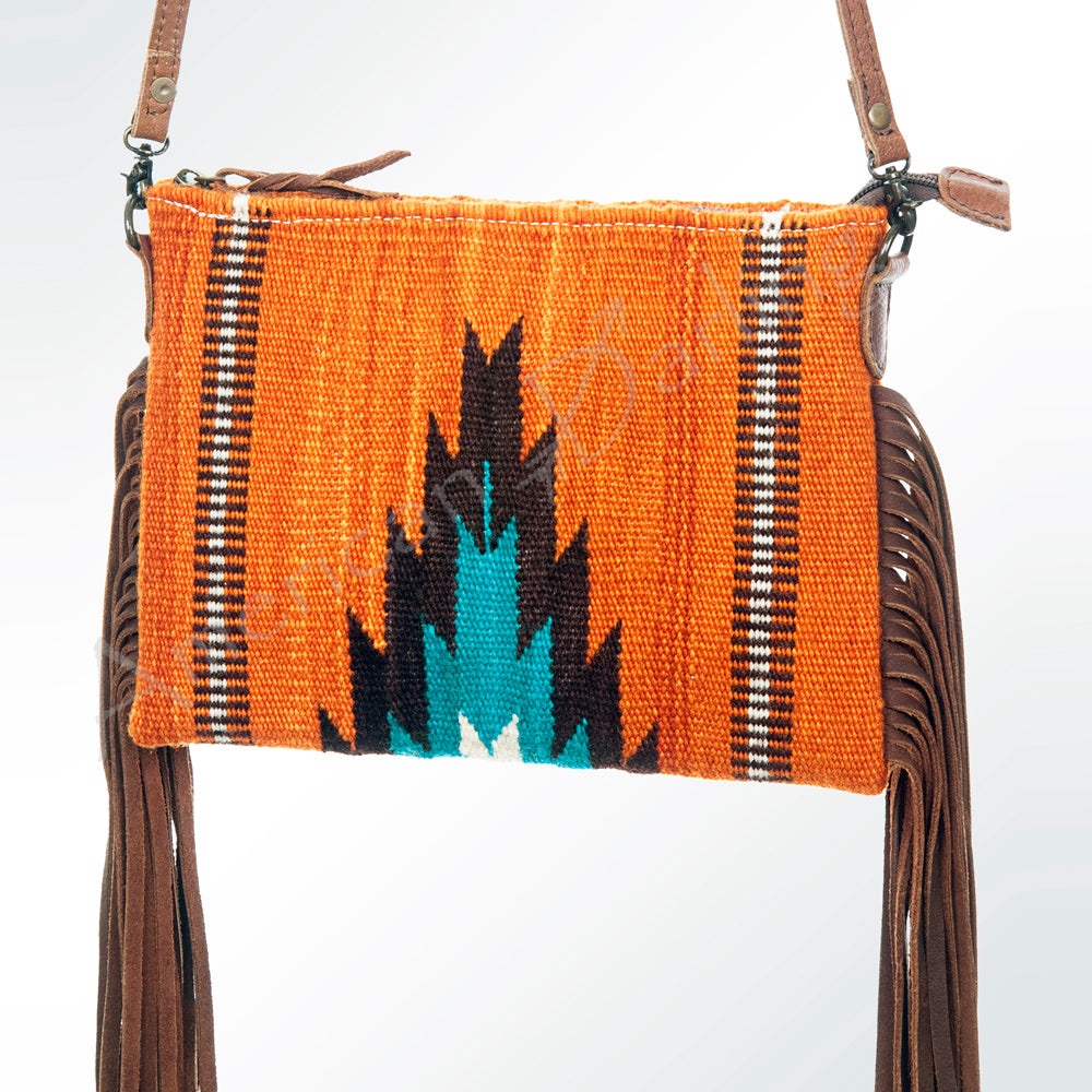 American Darling Crossbody Saddle Blanket Genuine Leather
