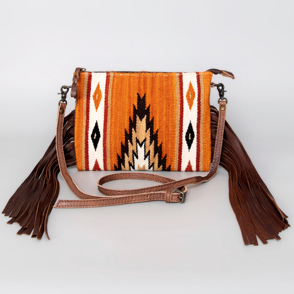 American Darling Crossbody Saddle Blanket Genuine Leather