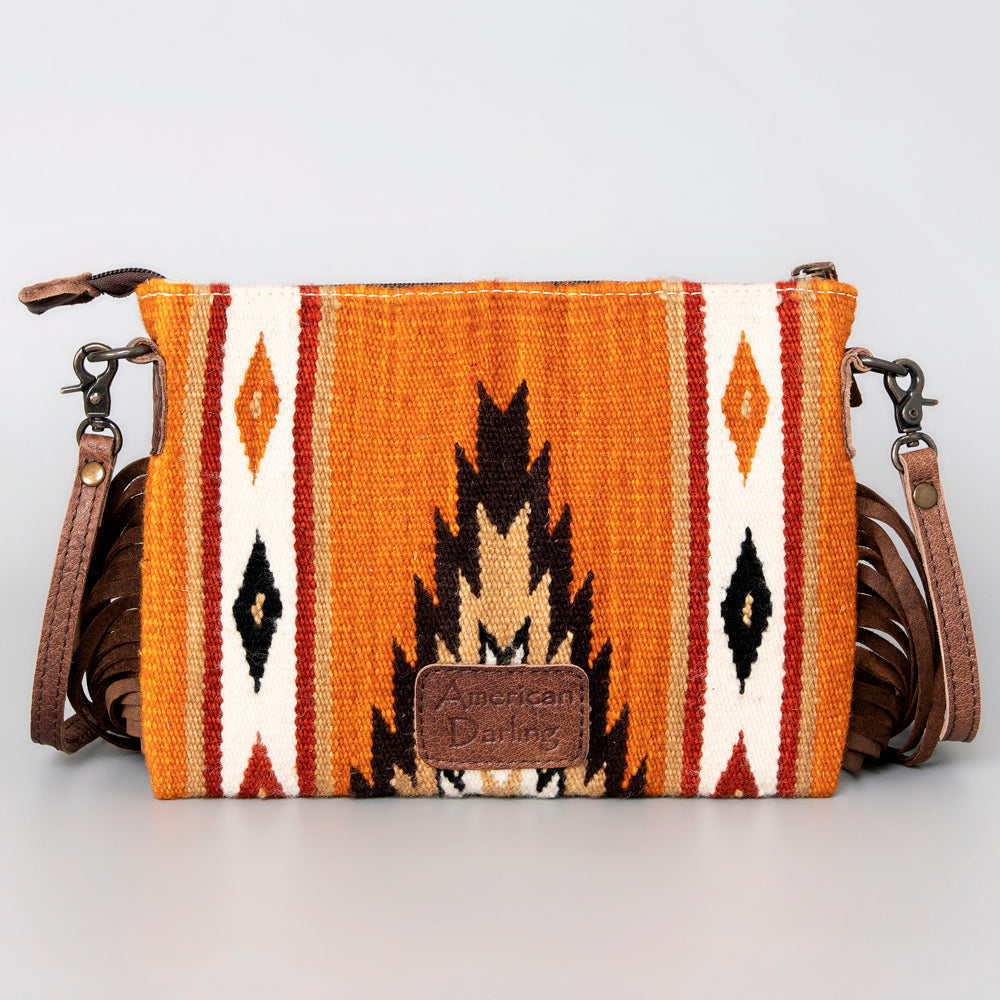 American Darling Crossbody Saddle Blanket Genuine Leather