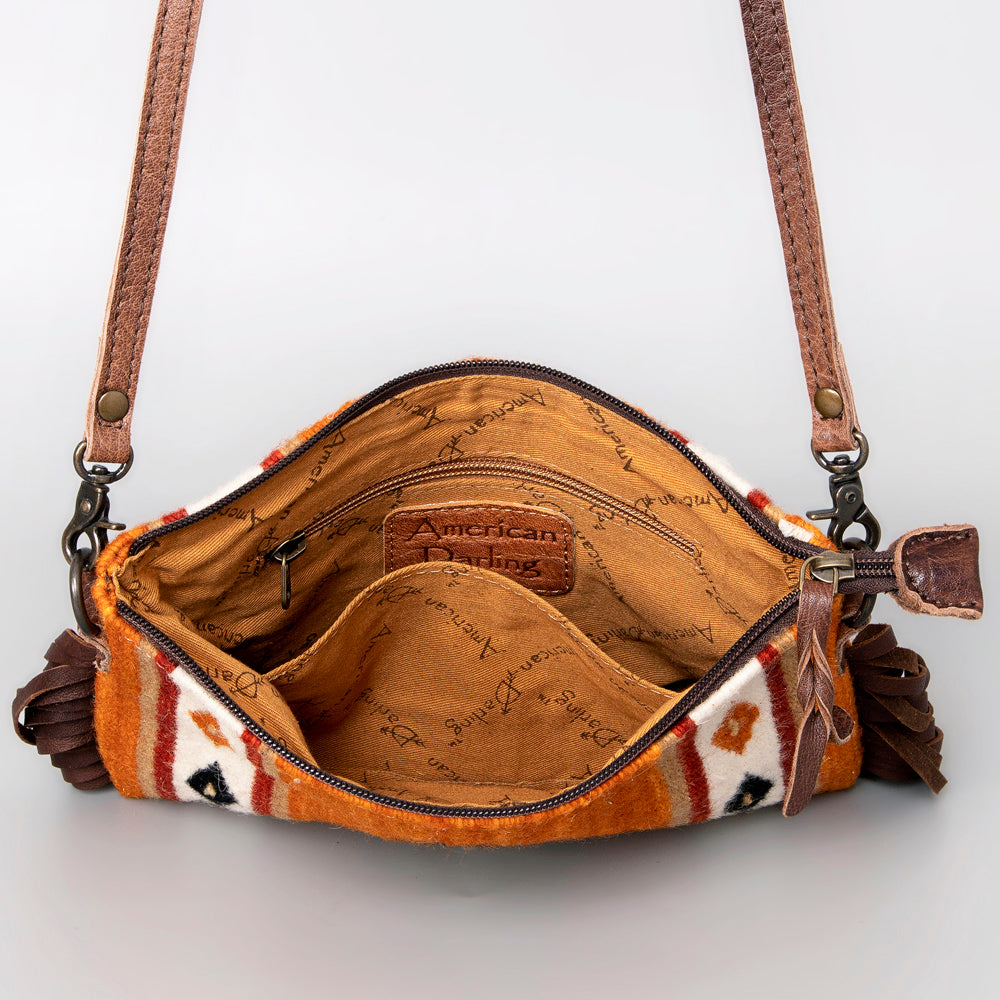 American Darling Crossbody Saddle Blanket Genuine Leather