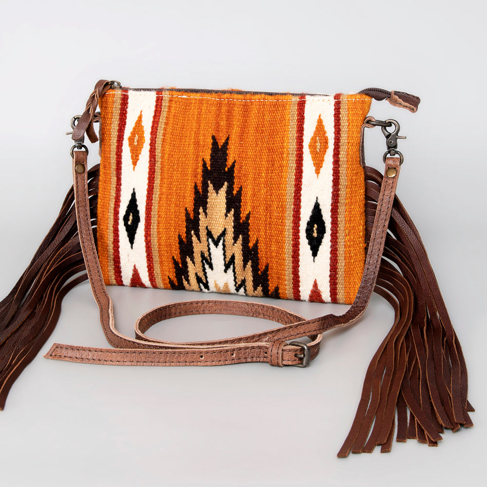 American Darling Crossbody Saddle Blanket Genuine Leather