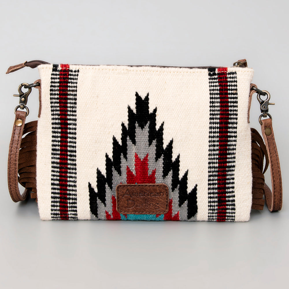 American Darling Crossbody Saddle Blanket Genuine Leather