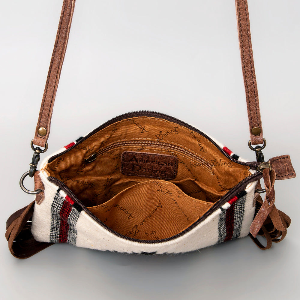 American Darling Crossbody Saddle Blanket Genuine Leather