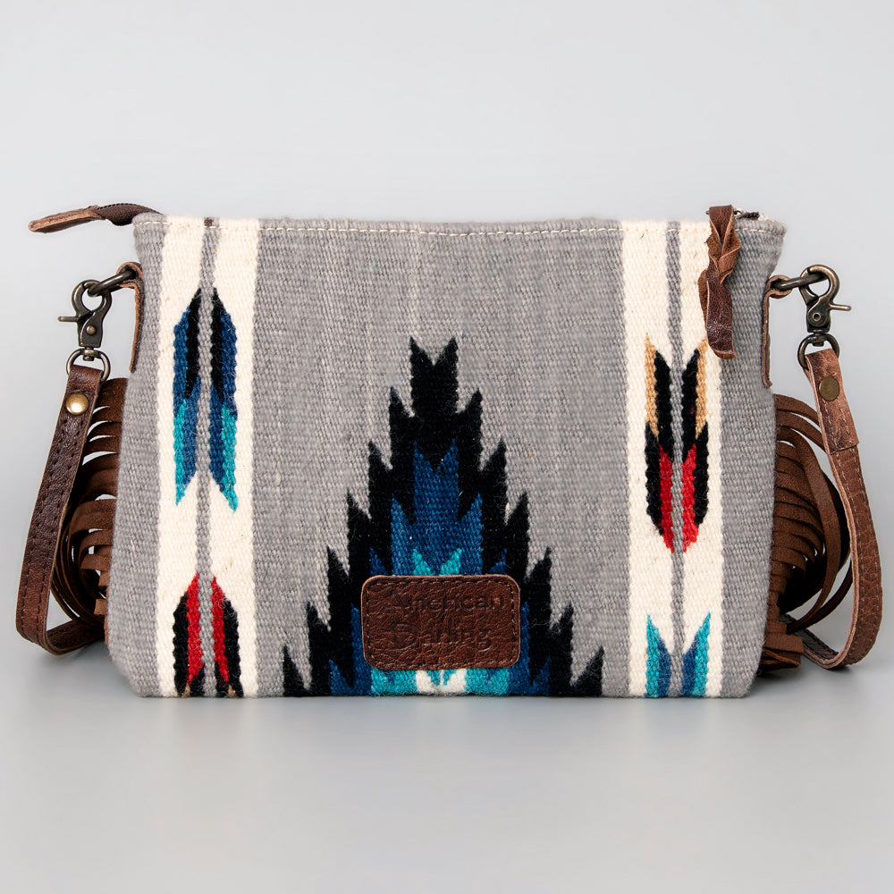 American Darling Crossbody Saddle Blanket Genuine Leather