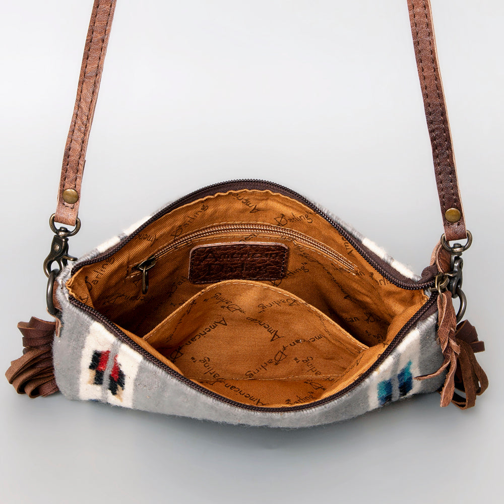 American Darling Crossbody Saddle Blanket Genuine Leather