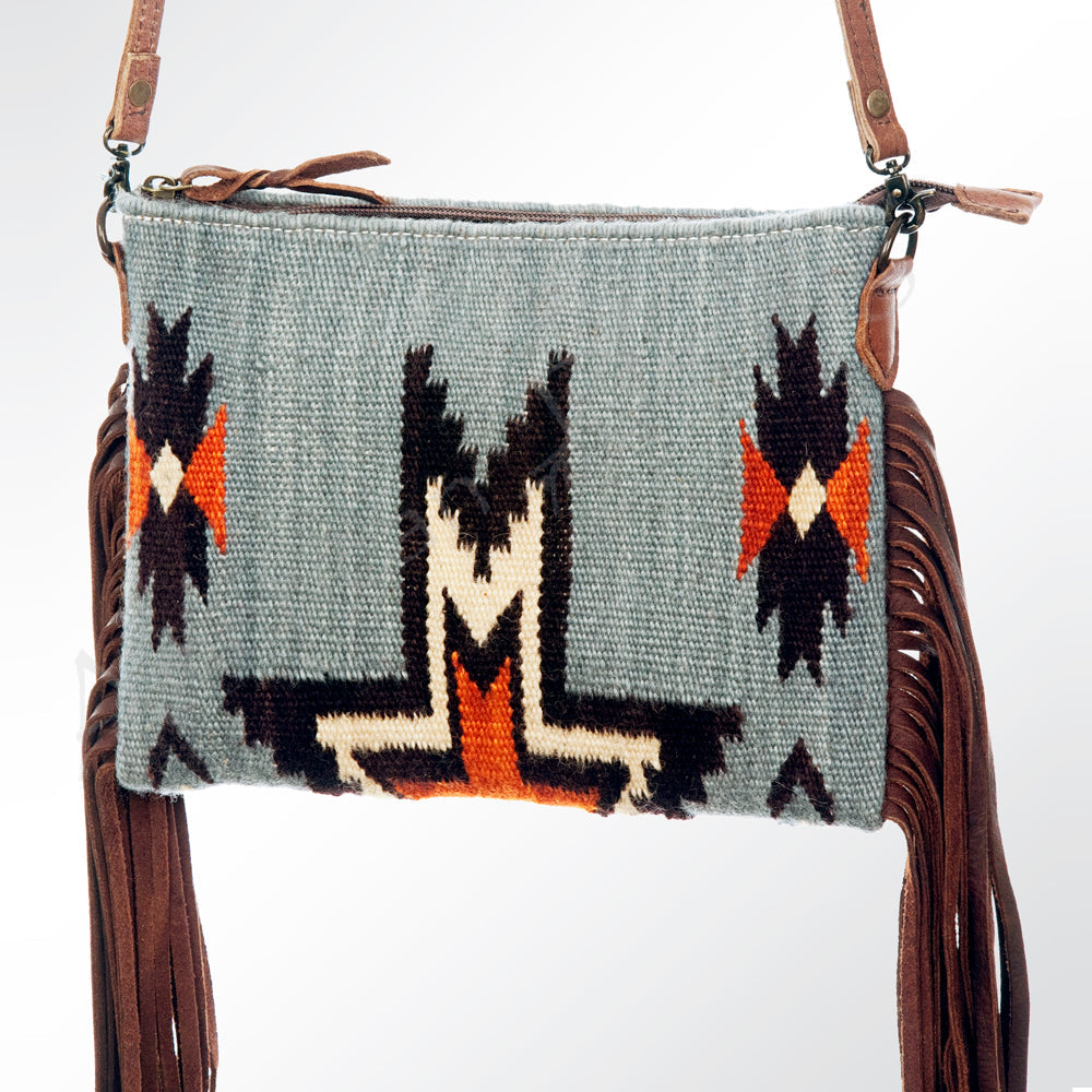 American Darling Crossbody Saddle Blanket Genuine Leather