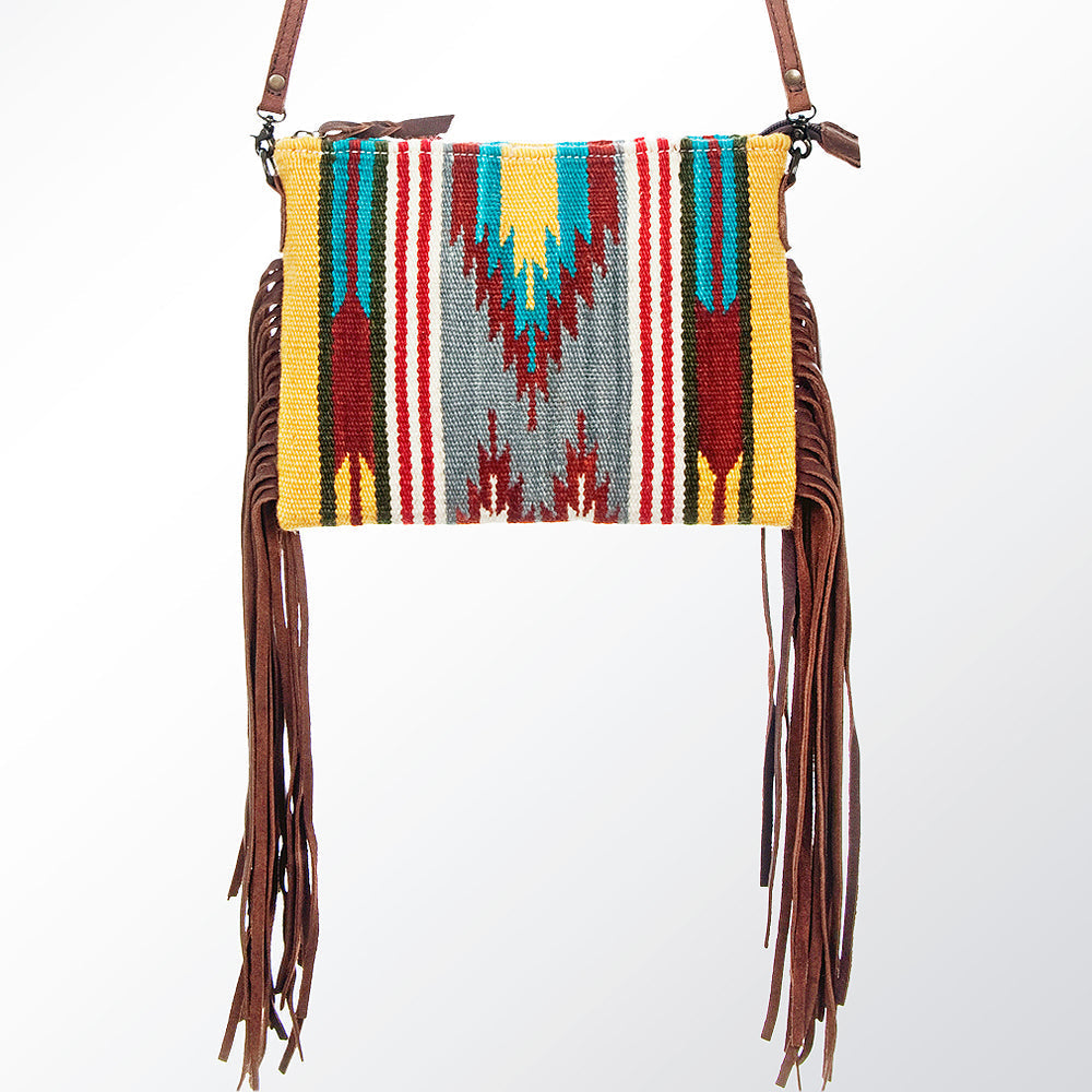American Darling Crossbody Saddle Blanket Genuine Leather
