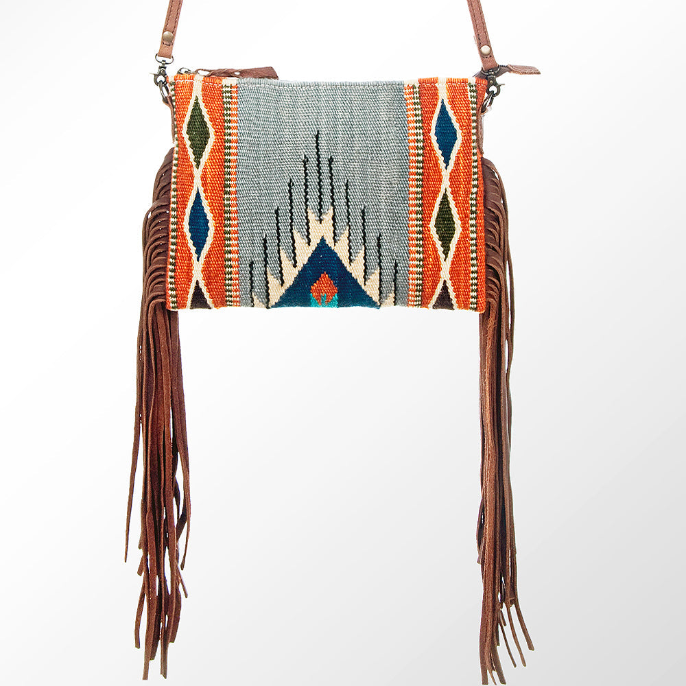 American Darling Crossbody Saddle Blanket Genuine Leather