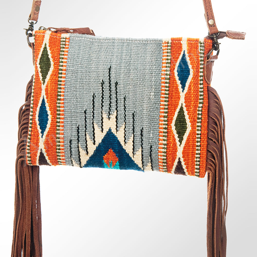 American Darling Crossbody Saddle Blanket Genuine Leather